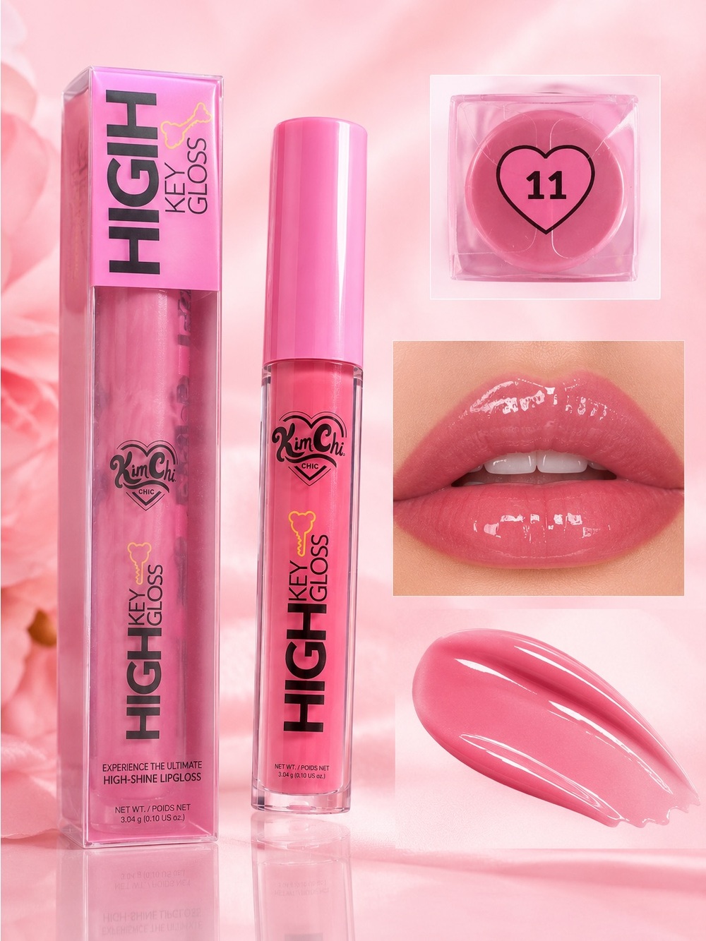 Kimchi Chic Beauty High Key Lip Gloss — Shade Shimmer Plum